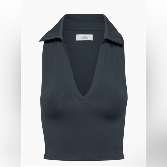 Aritzia Tops - Aritzia Contour Cropped Polo Tank – Sculpting Fit